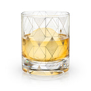 Metropolis Deco Tumblers lead free, 8 oz crystal tumbler
